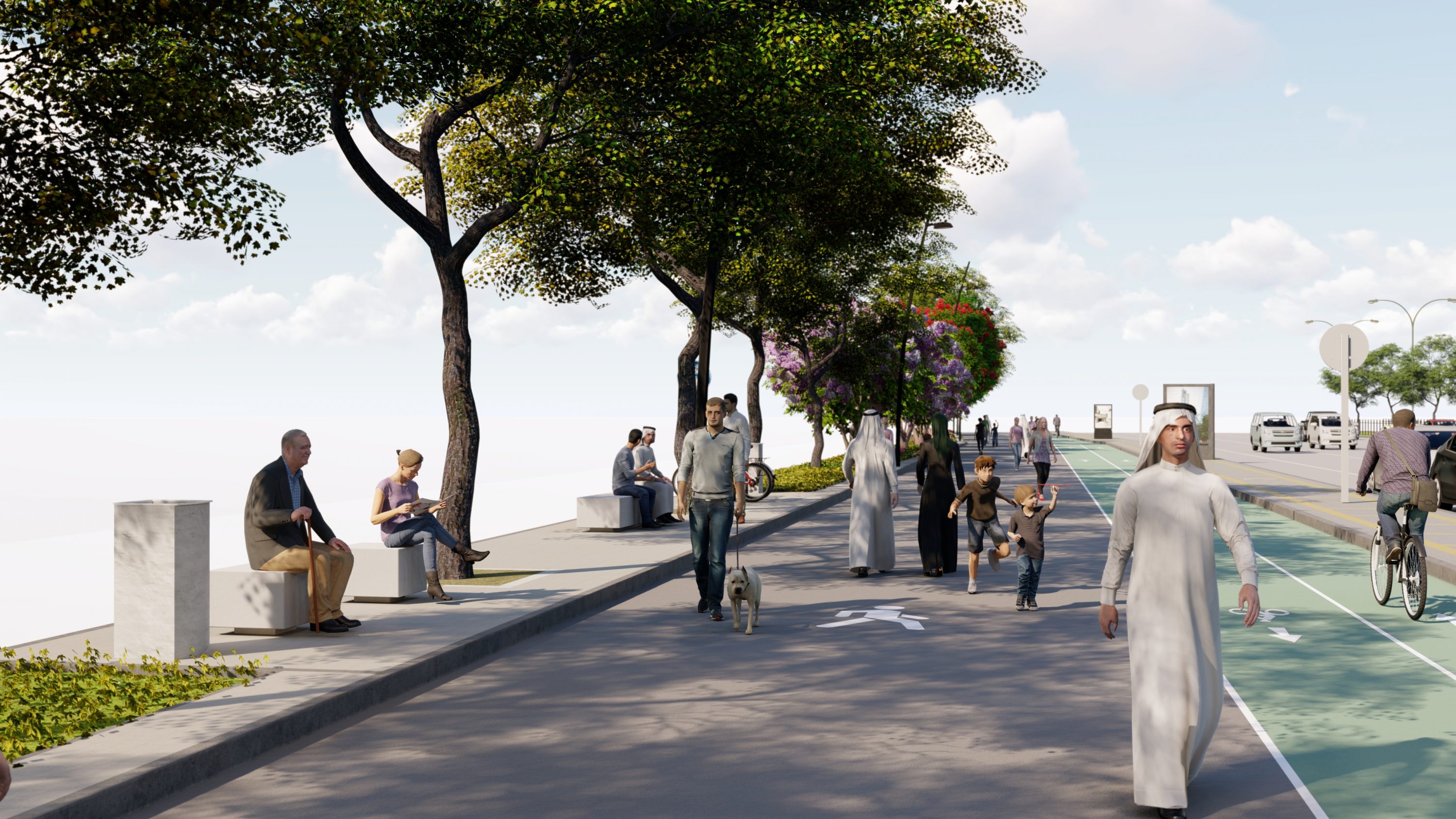 Al Wakrah Road Beautification - ARchitecture Research Urban Solutions
